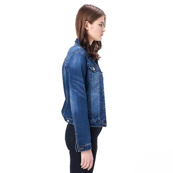 2020 LEIJIJEANS Ženske Plus Velikost 6XL dolgo basical jeans jakno, plašč, Lase Polne Rokave Eno Prsi Slim Denim Jakna Ženske