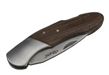 Zložljiv nož z lesenim ročajem, Rezilo L = 7,5 cm, debeline 2,5 mm, Šturma! 1076-10-J1