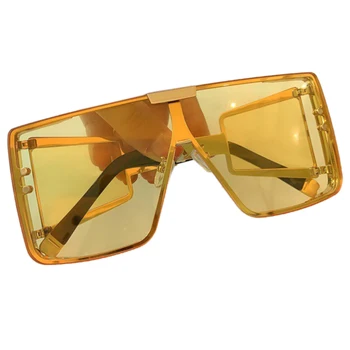 En Kos Kvadratnih sončna Očala Ženske Prevelik Gradient Črna sončna Očala Trend Moški Ženske blagovne Znamke Oblikovalec Odtenki UV400