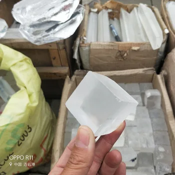 Sintetični Quartz Crystal Kocke Kocka Icelannd Spar Rock Zdravilne Energije Kristalni Kamen Doma Ali Poročno Dekoracijo