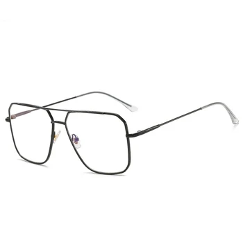 EYEOOMU Pilot Vojaškega Kovinska sončna Očala Za Moške Vožnje Očala UV400 Pregleden Očala Ženske Očala za Kratkovidnost Optični Okvir