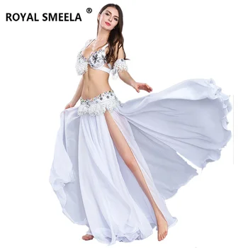 Vroče Prodaje 2021 Seksi modni Orientalski ples trebuh kostum nastavite bellydancing oblačila ples trebuh, nositi Modrc&Pasu&Krilo 3pcs bo ustrezala 8805