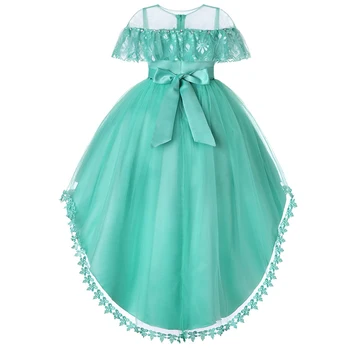 2019 Velikonočni Žogo Elegantno Princesa Obleko Dekle Poročno Obleko za Otroke Nositi Dekle Družico Obleko Balerina Obleko Elegantno 12 Leto