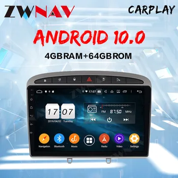 ZWNAV Android 10 4+64 G avtomobilski stereo sistem za PEUGEOT 308 408 z GPS Navigacijo, Vodja Enote Ogledalo Povezavo WiFi 2010-2016